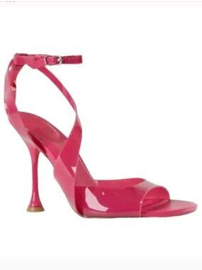 Marc Fisher Claudie Sandal Jelly Heels Strappy Pink NEW 8.5